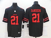 Nike 49ers 21 Deion Sanders Black Vapor Untouchable Limited Jersey,baseball caps,new era cap wholesale,wholesale hats